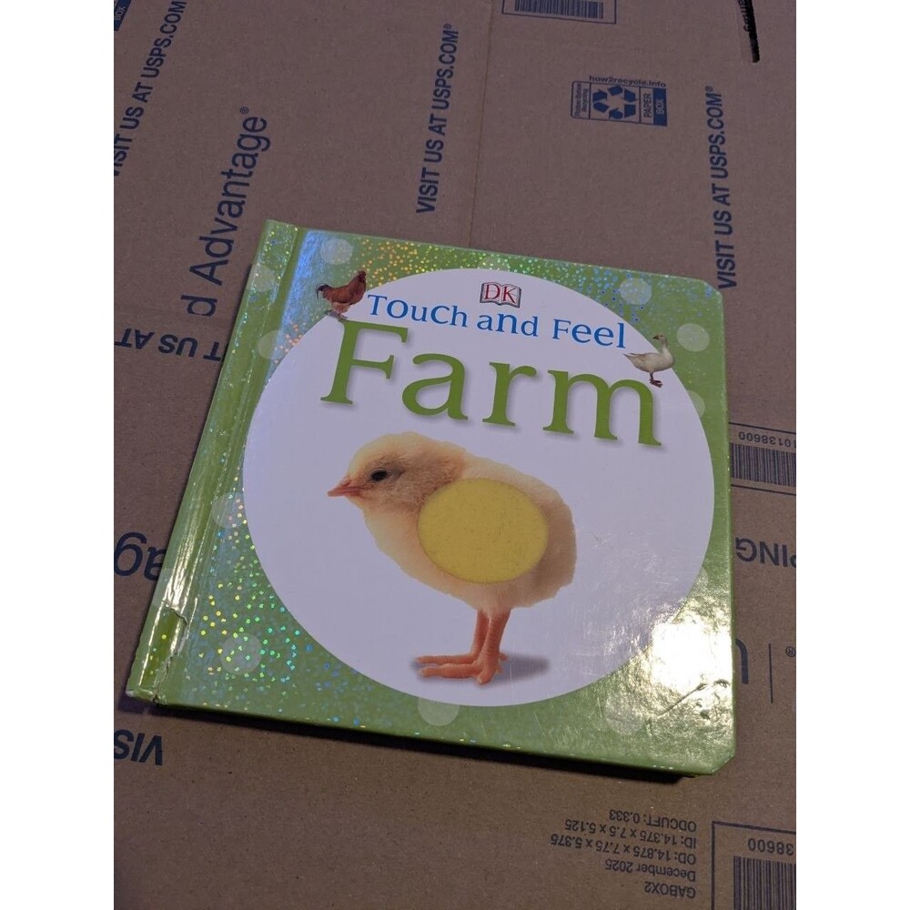 DK Touch and Feel Farm Board Book Baby Kids OS Sensory Animals